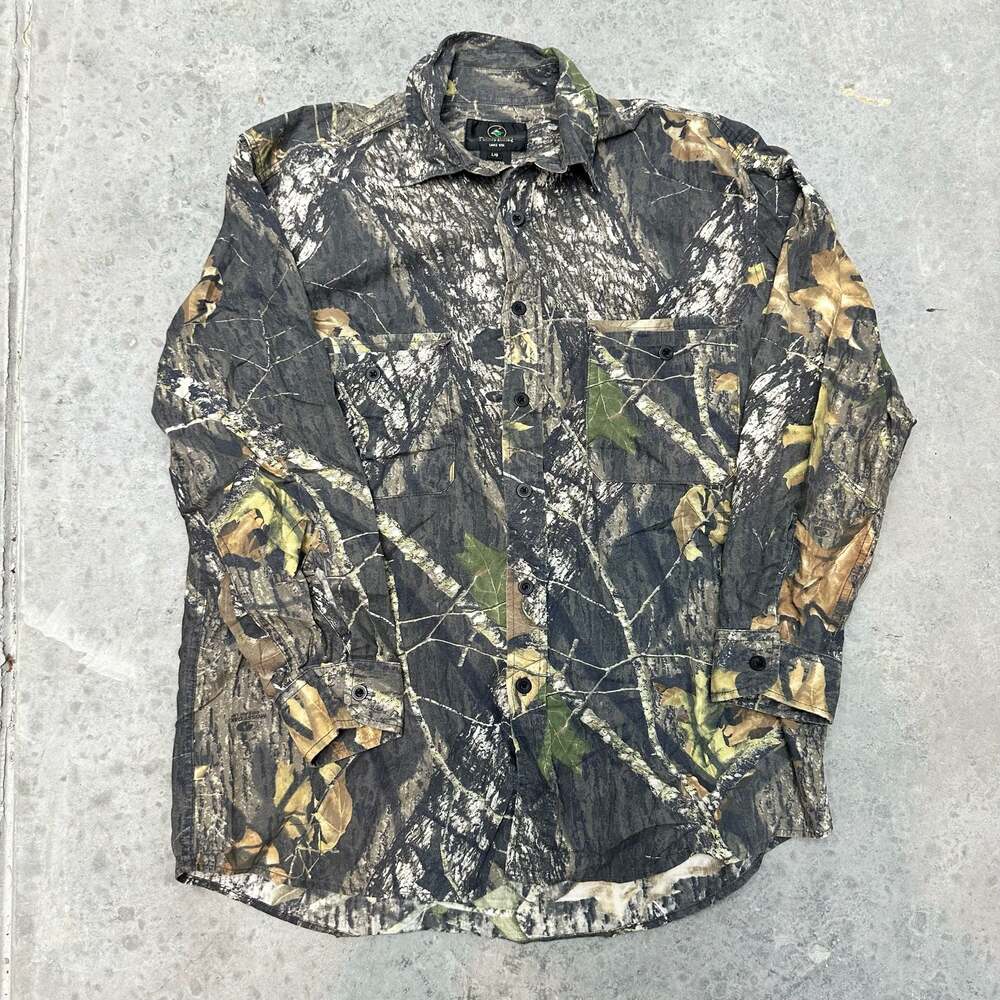 RedHead Mossy Oak Break-Up Camouflage Button Down - Large